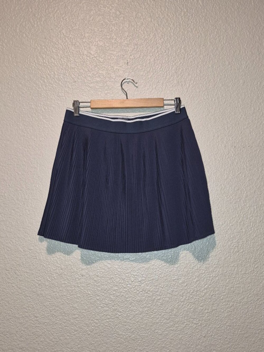 CALIA Navy Blue Pleated Golf Tennis Skort Skirt Womens Size Medium Excellent